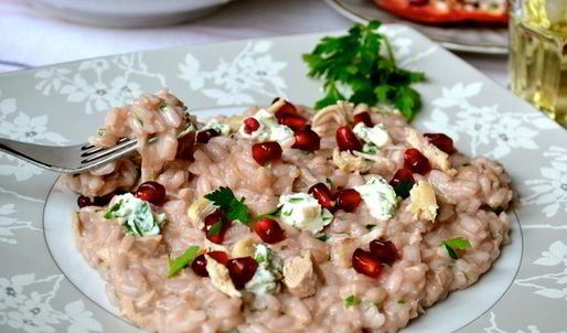 гранатовое ризотто