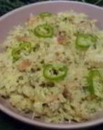 Насыщенное ризотто с морским окунем и сливками