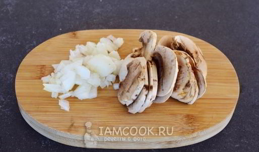 ризотто из пасты орзо с грибами и горошком