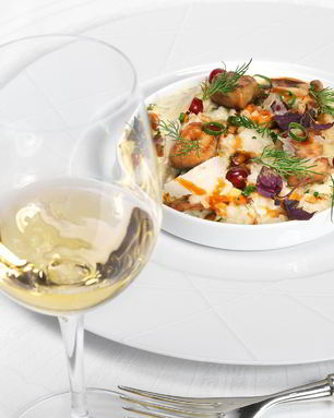 Ризотто из перловки с фуа-гра