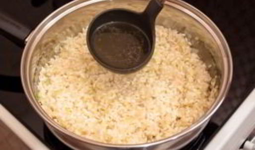 ризотто с беконом и болгарским перцем