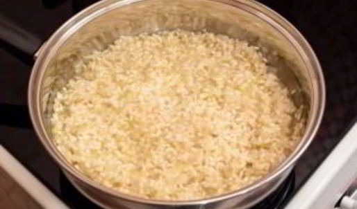 ризотто с беконом и болгарским перцем