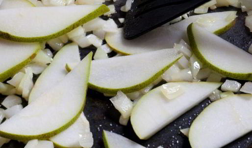 ризотто с горгонзолой и грушей