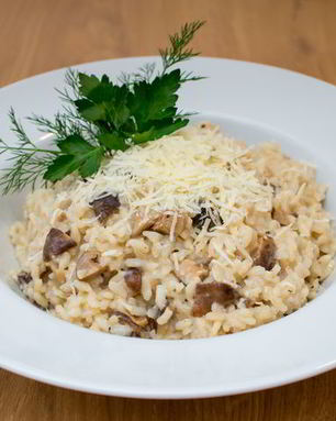 Ризотто с грибами шиитаки