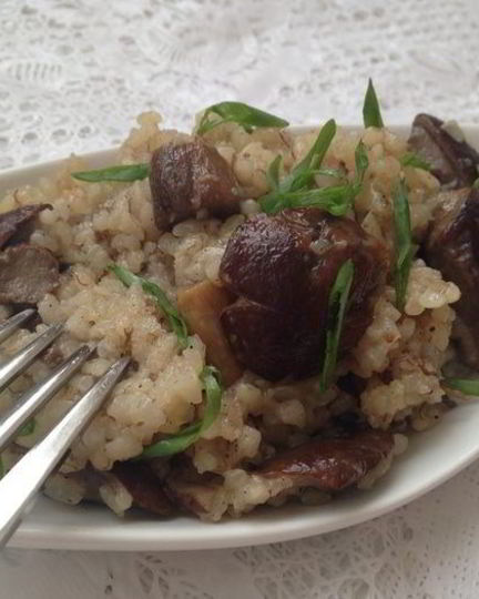 Рецепт ризотто с грибами в мультиварке