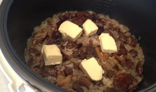 ризотто с грибами в мультиварке