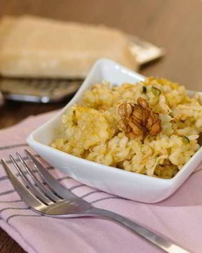 Ризотто с индейкой и орехами