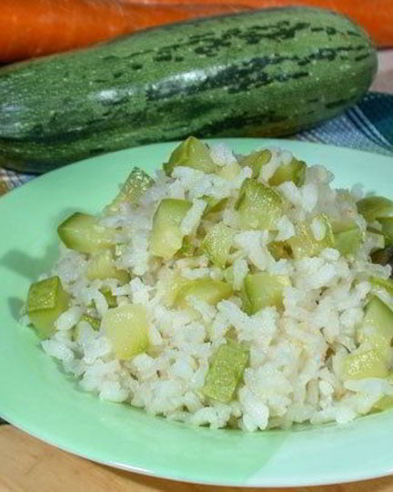 Рецепт ризотто с кабачками