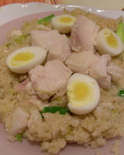 Рецепт ризотто с копченой рыбой