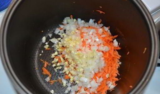 ризотто с курицей и грибами в мультиварке