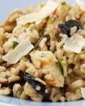 Ризотто с курицей и грибами