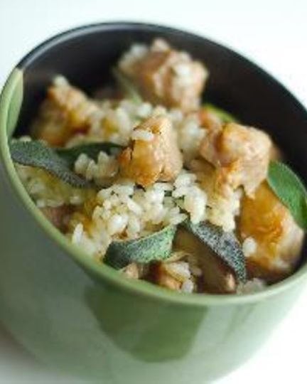 Рецепт ризотто с курицей и шалфеем