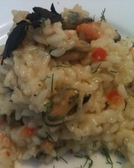 Рецепт ризотто с морепродуктами
