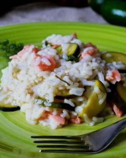 Рецепт ризотто с рыбой