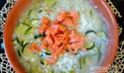 ризотто с рыбой