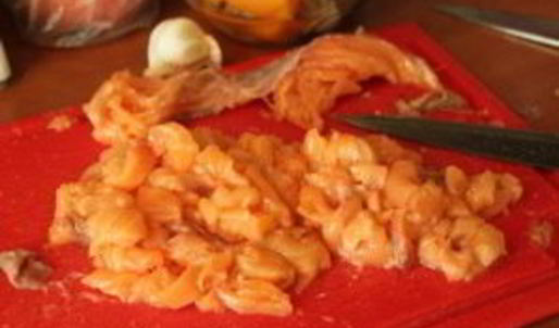 ризотто с семгой