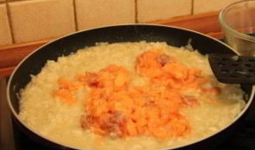 ризотто с семгой