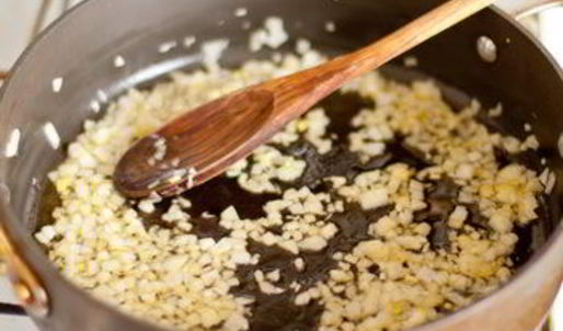 ризотто с шафраном и креветками