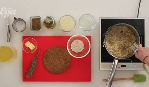 ризотто со сливками и сладким перцем