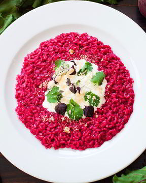 Ризотто со свеклой