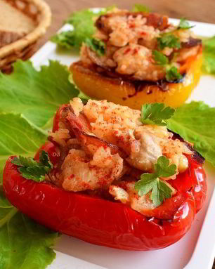 Ризотто в болгарском перце