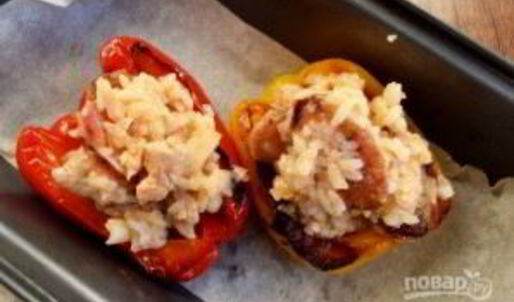 ризотто в болгарском перце