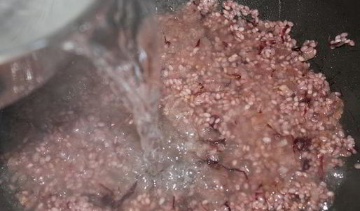 свекольный ризотто с цикорием