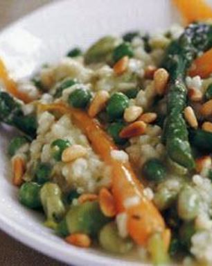 Весеннее овощное ризотто