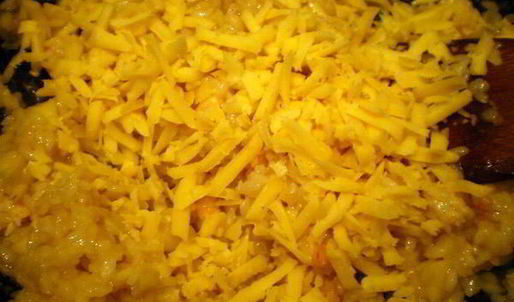 яблочное ризотто с креветками