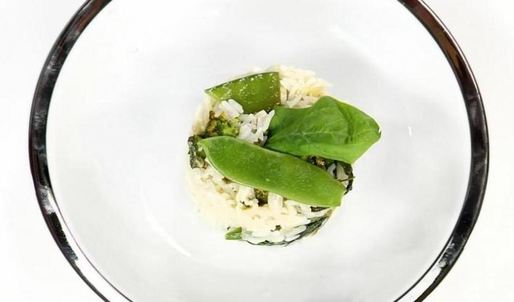 зеленое ризотто