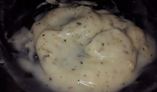 кальмары в кляре с постно-чесночным соусом