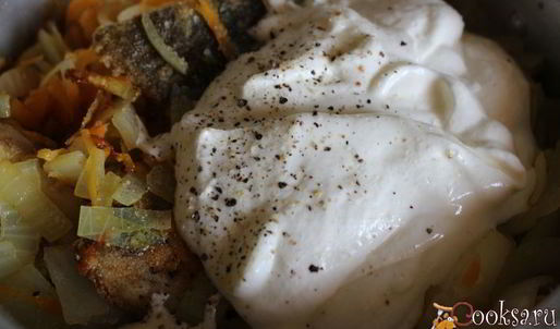 камбала в сметане