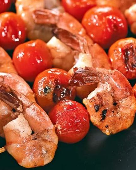 Рецепт креветок на шпажках с соусом терияки