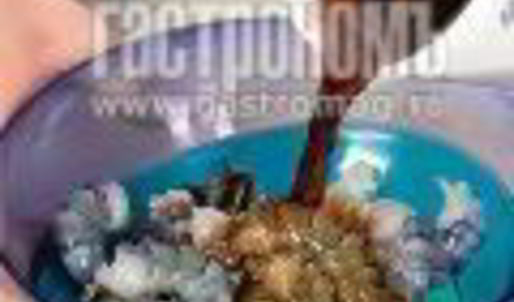 креветки на шпажках с соусом терияки