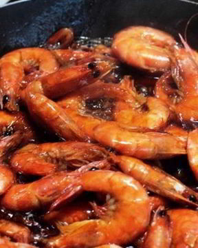Креветки в соево-чесночном соусе
