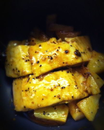 Рецепт лосося с ананасами в мультиварке