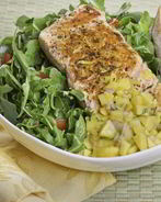 Лосось в индийских специях