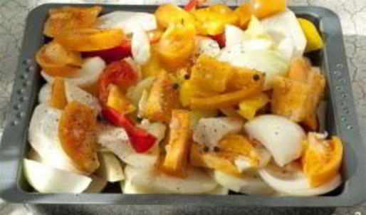 минтай с овощами