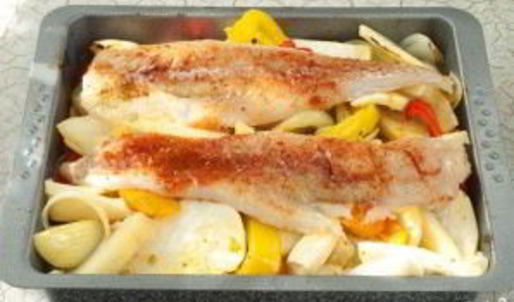 минтай с овощами