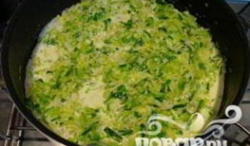 морские гребешки с фондю из лука-порея