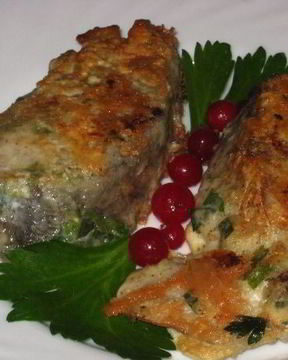 Рыба, жаренная в яйце