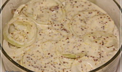 селедка в йогурте с горчицей