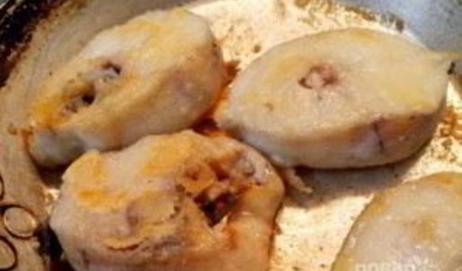 спинка минтая, запеченная с яйцом