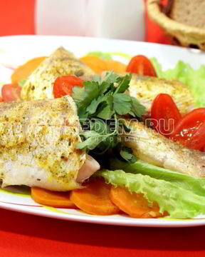 Судак запеченный в фольге