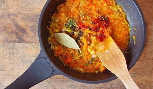 эскабече из судака с хрустящей корочкой из отрубей