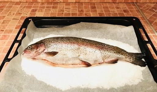 запеченная рыба в соли