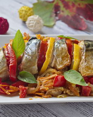 Запеченная скумбрия Краски осени