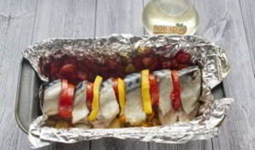 запеченная скумбрия краски осени