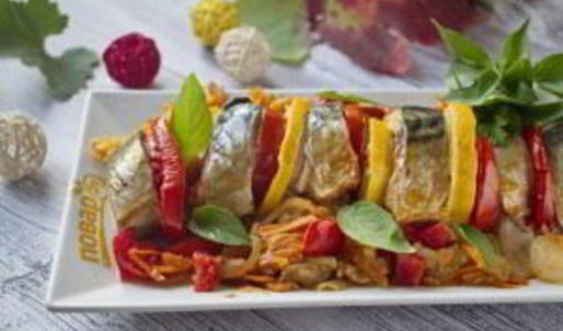 запеченная скумбрия краски осени