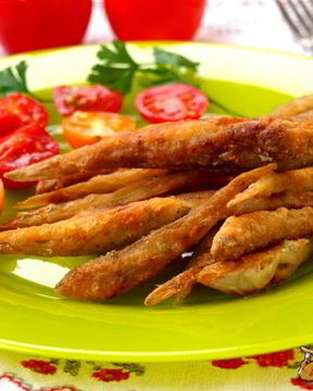 Жареные пескари